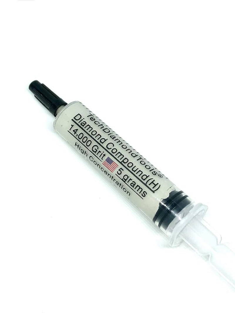 TechDiamondTools Diamond Polishing Compound Polishing Paste USA Made 14,000 Grit 0-1 Microns for Marble Glass Metal Rock Jewelry Resin Silver Chrome Gemstone with High Concentration of Diamond Powder - Image 2