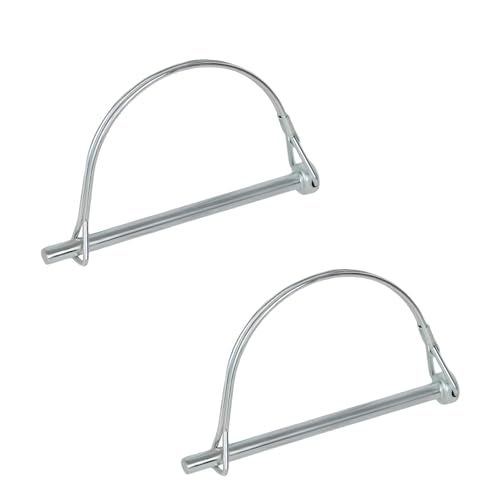 yolmooat 2Pack Premium Trailer Hitch Pin Trailer PinProfessional Trailer Coupler Pins for FarmTrailerHitchesLawn UseSize 14 x 3263mm x 80mm - Image 1