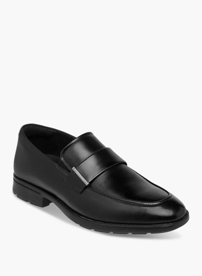 DUCHINI Men's Solid Slip-On Loafers
