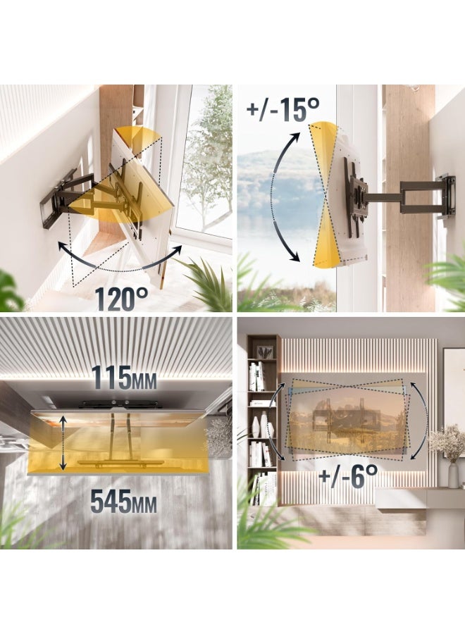 Universal Tilt TV Wall Mount – Fits 40" to 75" Screens – VESA 300x200 to 600x400 - Image 3