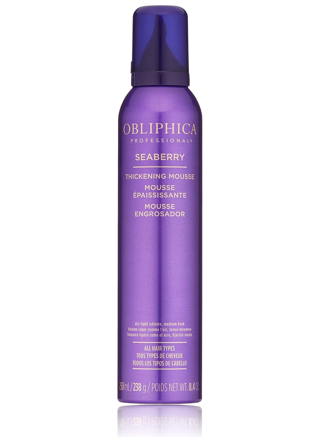 Obliphica Professional Obliphica Seaberry Thickening Mousse - Elevate Your Haircare Routine & Experience Luxurious Root Lifting Volume and Nourishment for Thicker, Fuller-Looking Hair - 8.4 oz 
