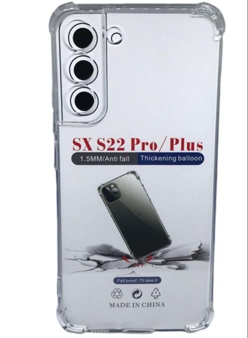 فيسوس حالة الحماية لغطاء S22 Pro Plus مع حواف الوفير واضحة - Image 1