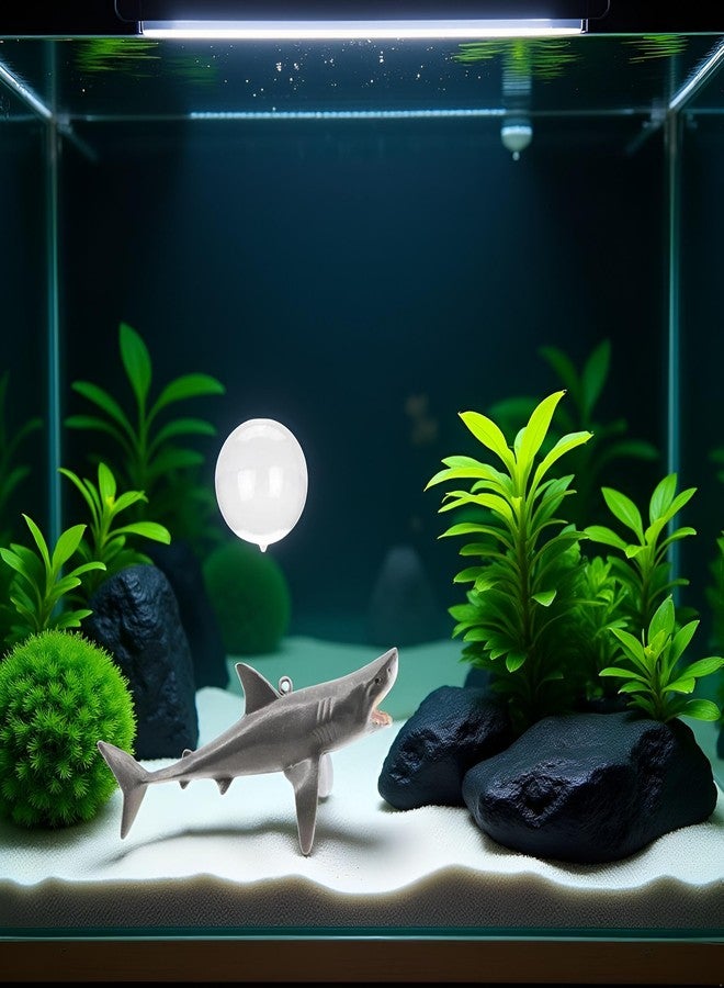 Galepromot 1 Pc Floating Shark Ornament - Adjustable Aquarium Shark Animal Decor | Aquarium Floating Shark Thematic Ornaments Suitable for Aquarium All Kinds of Fish Tank and Home, Shark Pool Décor Ornaments - Image 3