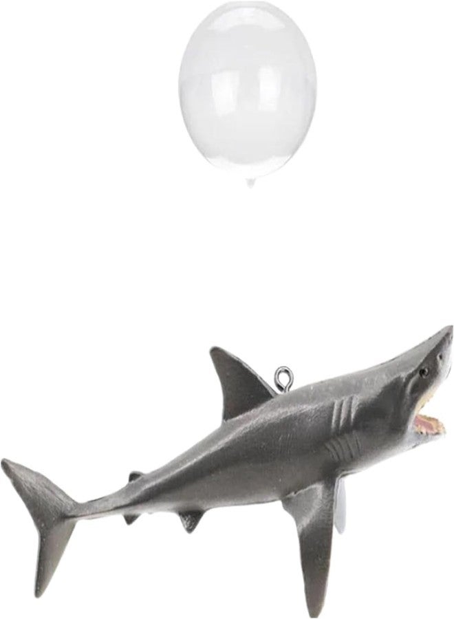 Galepromot 1 Pc Floating Shark Ornament - Adjustable Aquarium Shark Animal Decor | Aquarium Floating Shark Thematic Ornaments Suitable for Aquarium All Kinds of Fish Tank and Home, Shark Pool Décor Ornaments - Image 1