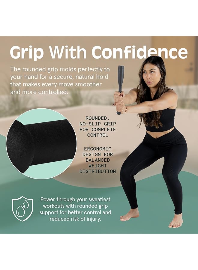 Retrospec Grip Steel Club Strength Training Rehabilitation Stretching Conditioning and Rotational Training 5 10 15lb Options for Women & Men - Image 5