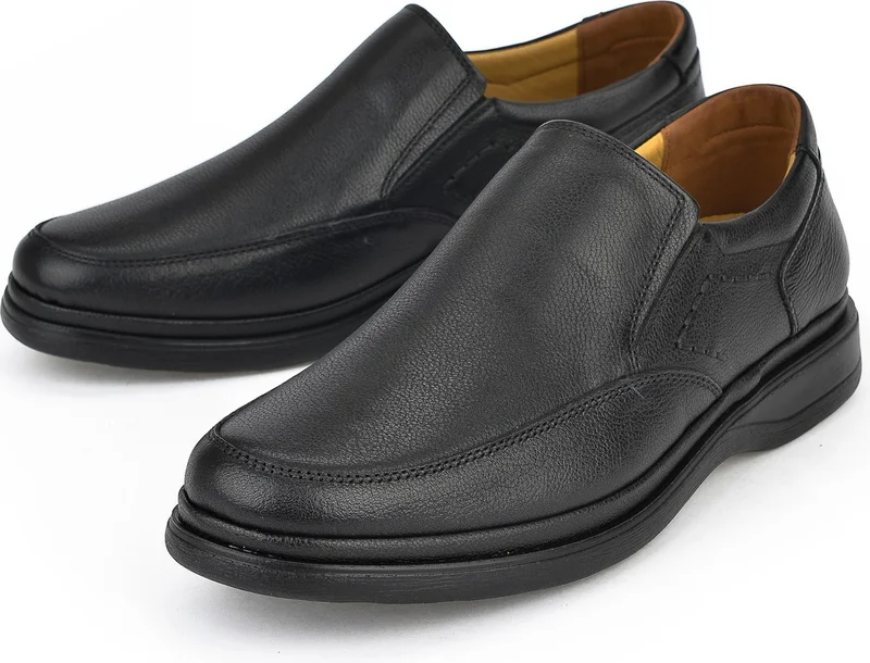 Ziya , Men's Genuine Leather Comfort Shoes 1311018Z209 Black