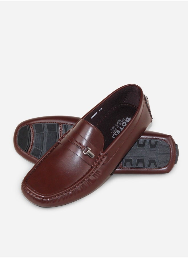 BOTELI Men's Loafers Casual Dress Walking Driving Shoes Classy Pu Leather Moccasin Shoes Men Flats Office Formal Slip-On  - Image 1