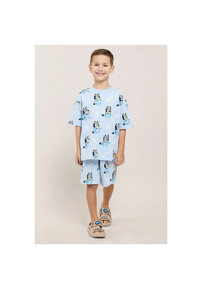 أر أند بي Bluey Print T-Shirt and Shorts Set