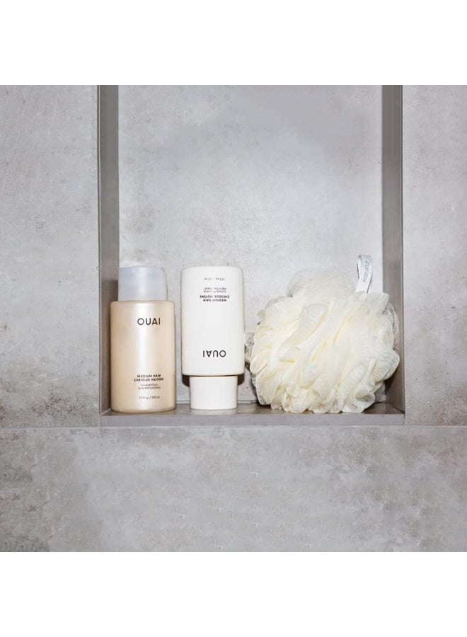 OUAI Medium Hair Shampoo & Conditioner Set, Travel Size - Hydrating Shampoo & Conditioner - With Coconut Oil, Babassu, Kumquat Extract & Keratin - Sulfate, Paraben & Phthalate Free (3 Oz) - Image 4