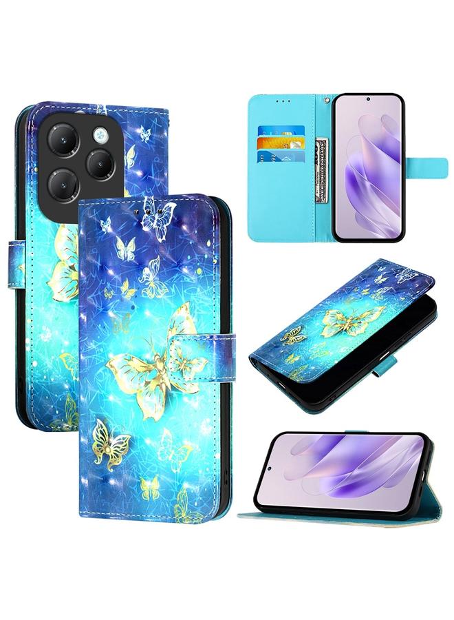 S-TOP Case For Infinix Hot 40 / Hot 40 Pro 3D Painting Horizontal Flip Leather Phone Case - Image 1