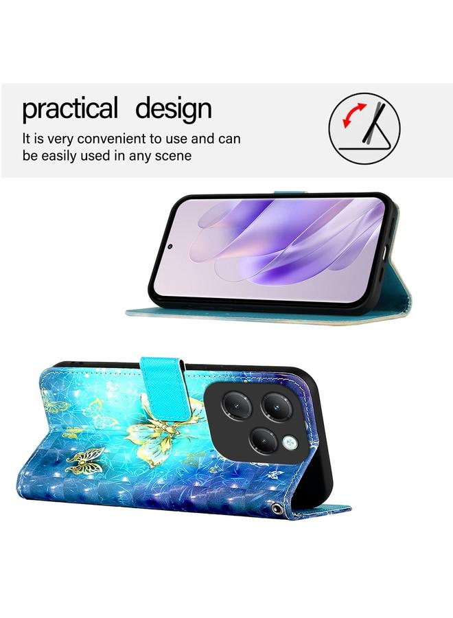 S-TOP Case For Infinix Hot 40 / Hot 40 Pro 3D Painting Horizontal Flip Leather Phone Case - Image 3