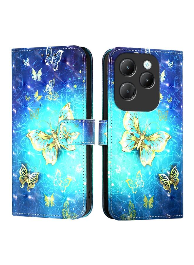 S-TOP Case For Infinix Hot 40 / Hot 40 Pro 3D Painting Horizontal Flip Leather Phone Case - Image 2