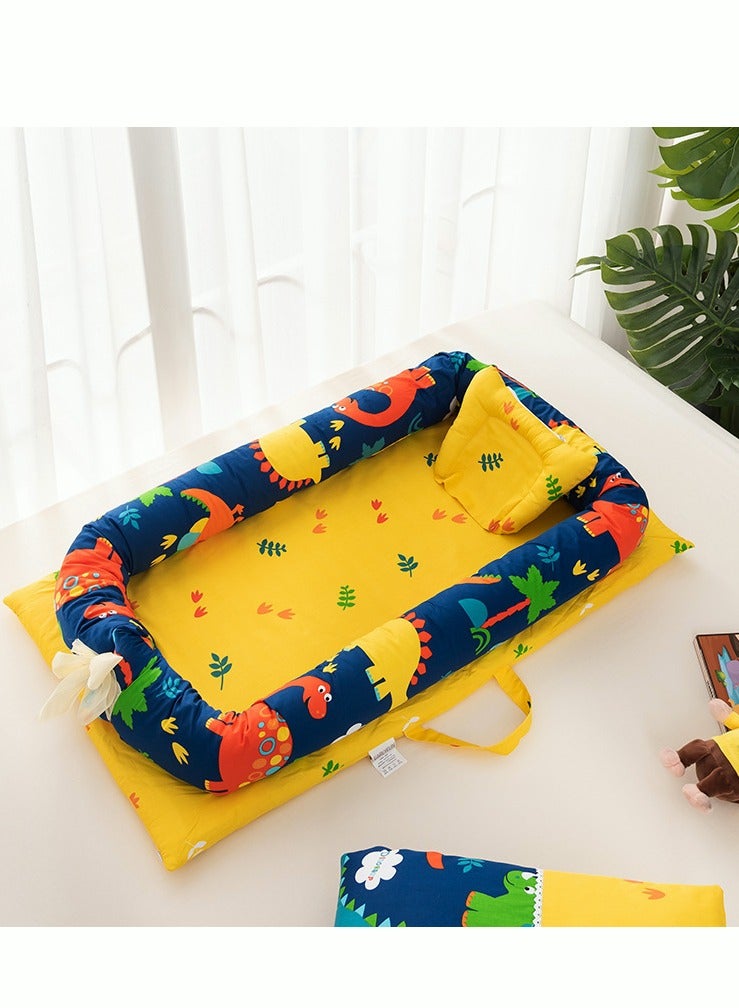 MIXDE سرير أطفال محمول مضاد للضغط، سرير أطفال قابل للطي، سرير أطفال للسرير، سرير أطفال قابل للتنفس والقطن، سرير أطفال محمول للقيلولة والسفر