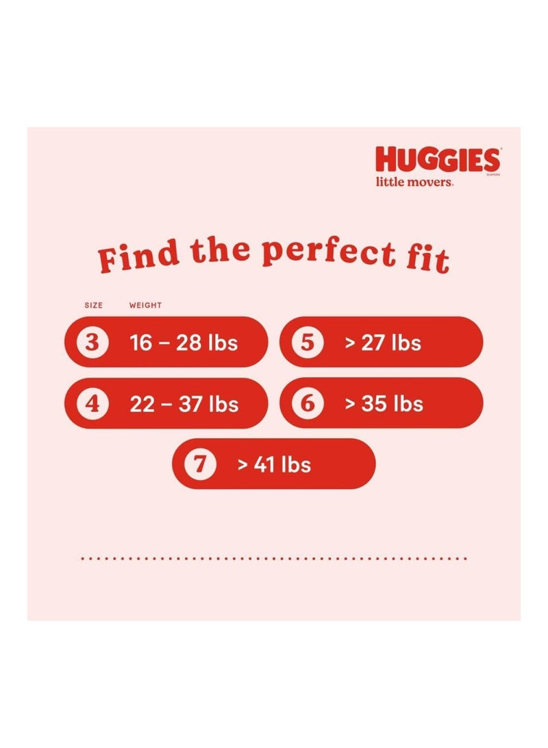 HUGGIES Baby Diapers Size 7 (41+ Lbs), 14 Ct, Little Movers - Image 3