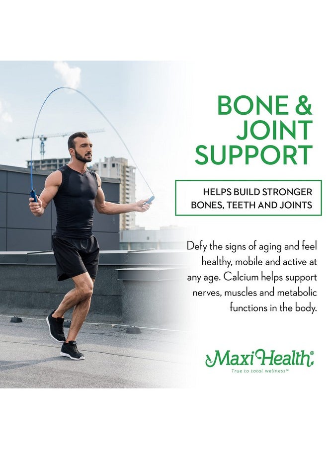 Maxi Health - 500Mg Calcium Supplement With Vitamin D3 (1000 Iu) And Magnesium (500 Mg) Bone Teeth And Joint Support For Men And Women 240 Tablets Maxi Health - Image 1