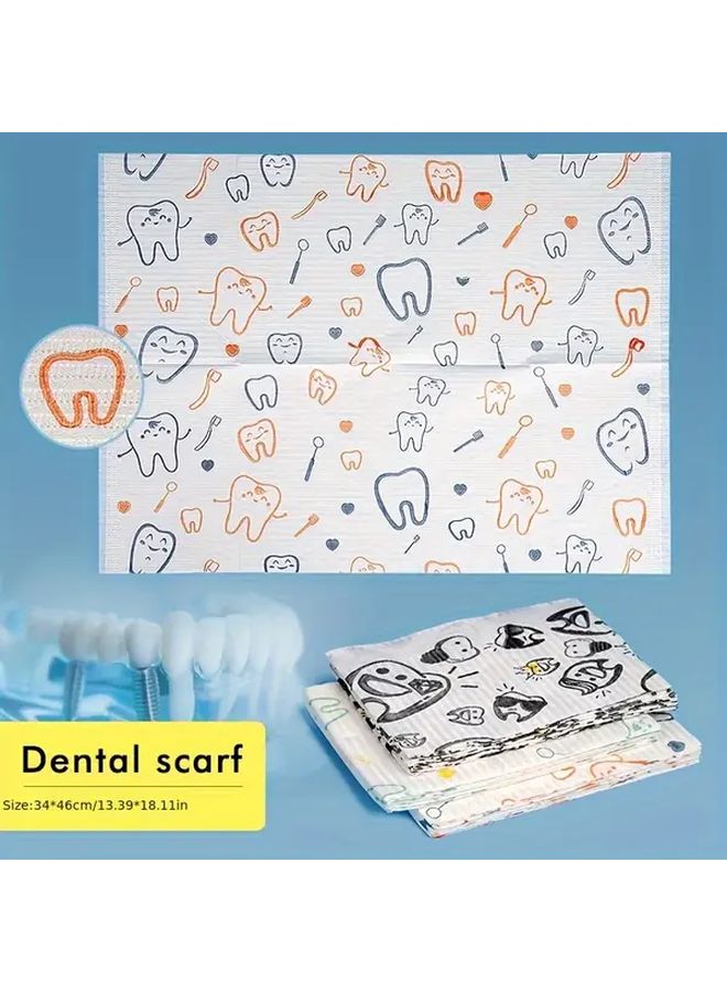 Model 001 Disposable Dental Bibs 10 Pack Hygienic Paper For Dental Tattoo Nail Art - Image 5