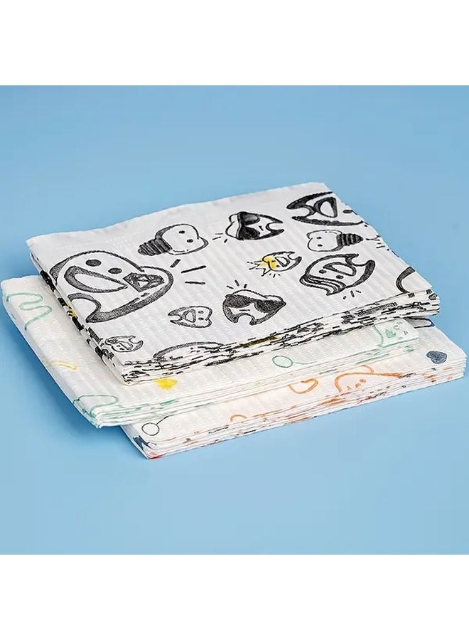 Model 001 Disposable Dental Bibs 10 Pack Hygienic Paper For Dental Tattoo Nail Art - Image 2