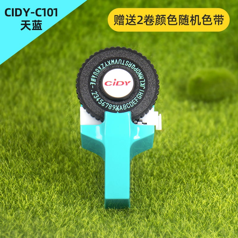 Xidi Mini Manual Printer C101 Label Embossing Tape Label Machine Hand Account Temu Popular Label Machine - Image 1
