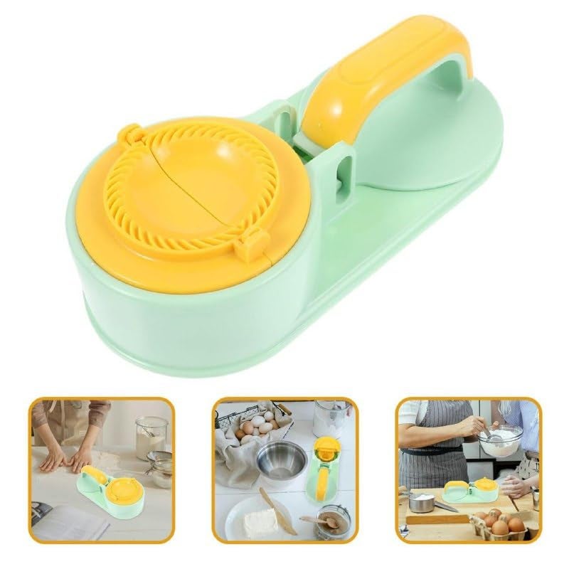 SHOPECOM SHOPECOM 3 in 1 Dumpling Maker Momo Maker Gujiya Maker MachineMomos Maker Machine Kajjikayalu Karanji Samosa Maker Skin Press Mould for Ghughra with Dumpling Puri Maker  - Image 4