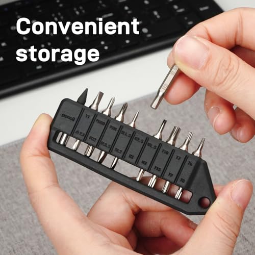 OKNIFE MBS1 4mm Hex Bit Screwdriver Set, 9 PCS Durable S2 Tool Steel Double-Ended Bit Set with Eternal Pencil, Ideal for Opry, D1, U1 Pro Series and Other 4mm Hex Nut Drivers - Image 2