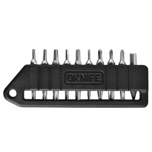 OKNIFE MBS1 4mm Hex Bit Screwdriver Set, 9 PCS Durable S2 Tool Steel Double-Ended Bit Set with Eternal Pencil, Ideal for Opry, D1, U1 Pro Series and Other 4mm Hex Nut Drivers - Image 5