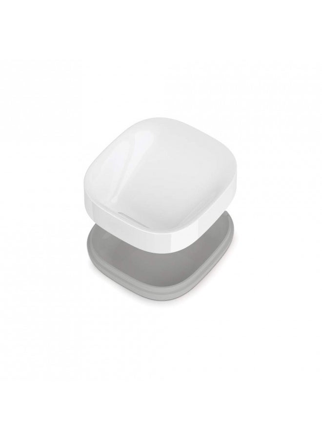 Joseph Joseph Joseph Joseph 70511 Slim Compact Soap Dish with Drain, Gray, 7.1 x 3.6 x 8.4 cm  - Image 4