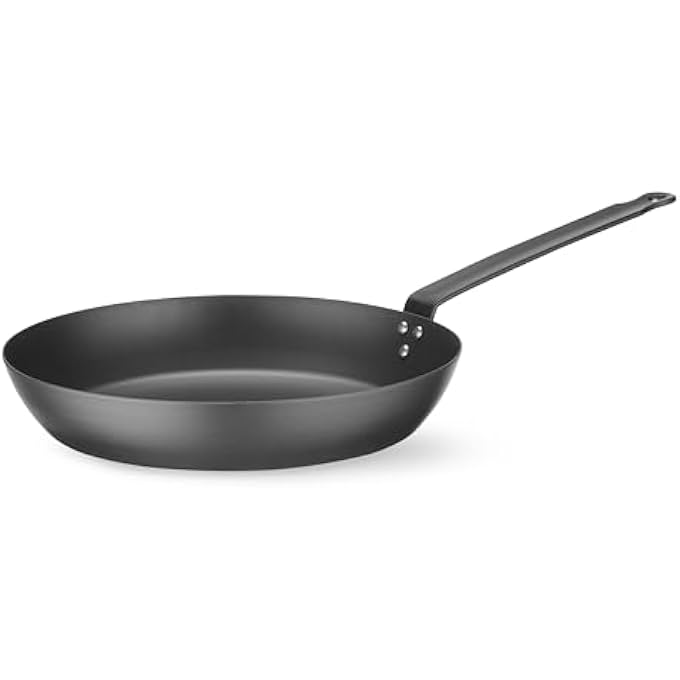 هندي Sartn De Frer Apta Para Induccin Y Horno Hasta 220C Fondo 205mm Con Recubrimiento Antiadherente Natural Despus De Curar 490X264XH95Mm Acero Al Carbn - Image 1