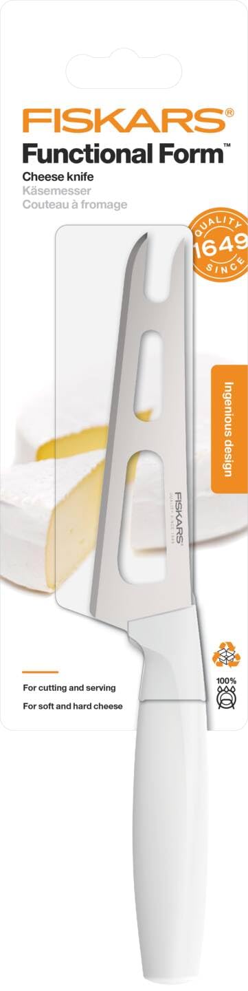 Fiskars Fiskars Cheese Knife Swedish Sandvik Steel 24 cm Ideal for Cutting and Serving Hard and Soft Cheese  - Image 4