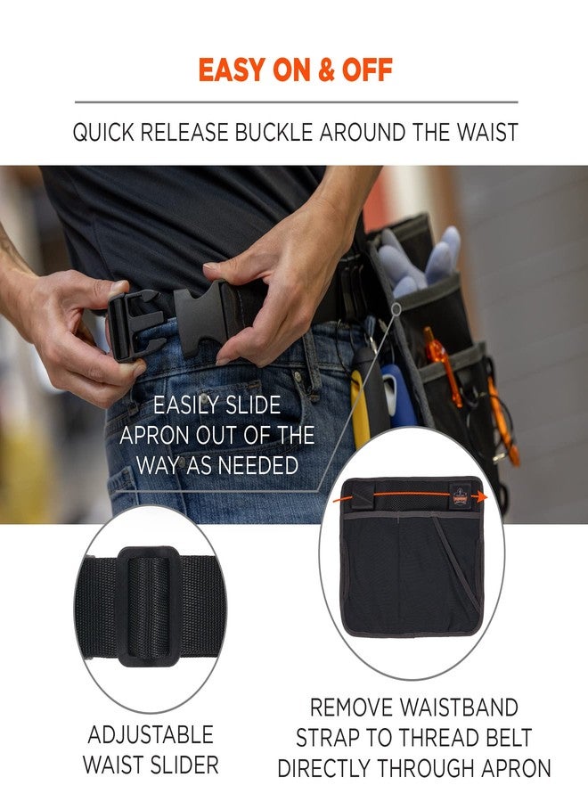 Ergodyne Unisex Adult Cleaning Apron Pouch With Pockets, Black - Image 5