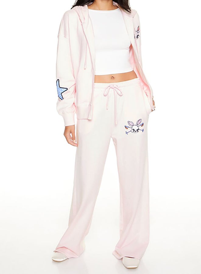 FOREVER 21 Embroidered Ski Bunny Sweatpants  - Image 4