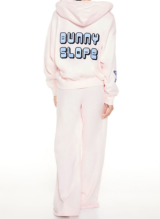 FOREVER 21 Embroidered Ski Bunny Sweatpants  - Image 3