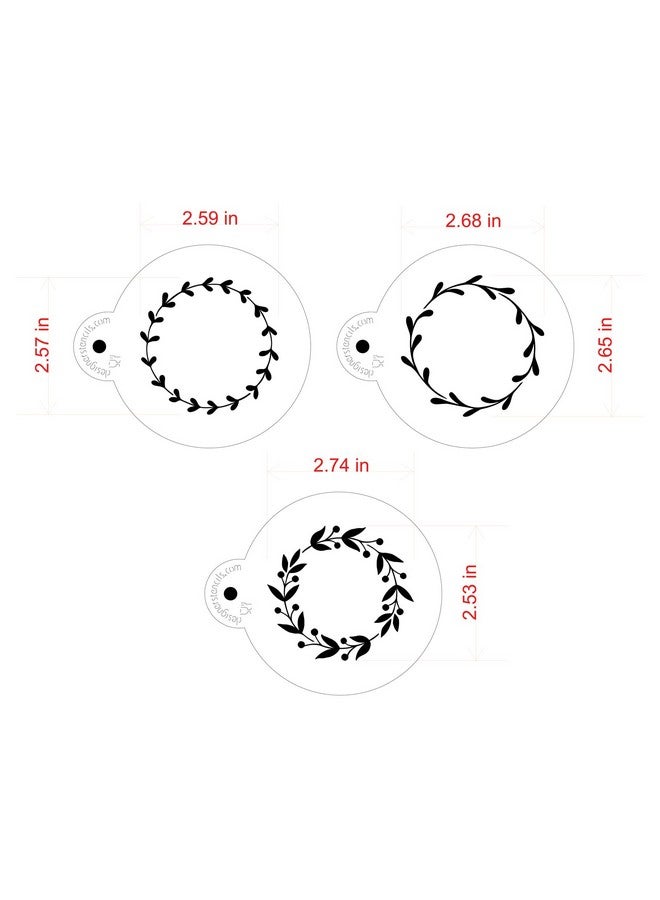 Designer Stencils Vine Wreaths Cookie Stencil Set C1025 by Designer Stencils - Image 5