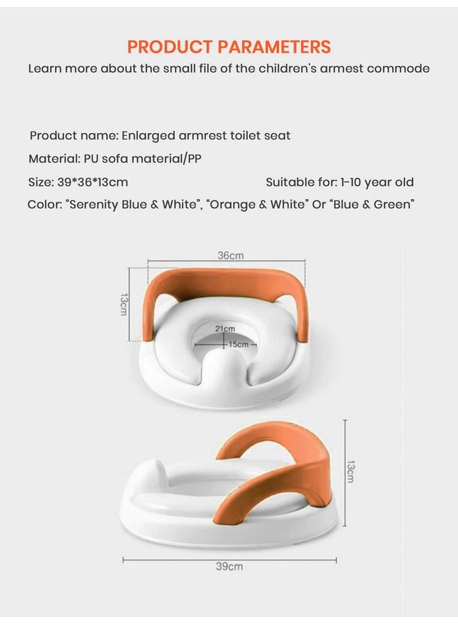 StarAndDaisy Baby Potty Training Seat For Girls And Boys Western Toilet Training Seat For Kids 0 To 5 Year Child With Anti Slip & Comfortable Safe Cushioned (Basic Orange) - Image 4