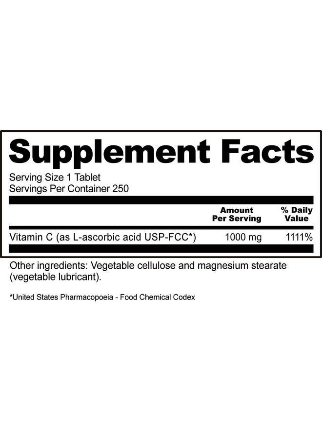 NutriBiotic - Vitamin C 1000 Mg, 250 Count Tablets | Essential Immune & Antioxidant Collagen Support Supplement | Pharmaceutical Grade L-Ascorbic Acid | Vegan, Non-GMO & Gluten Free - Image 5
