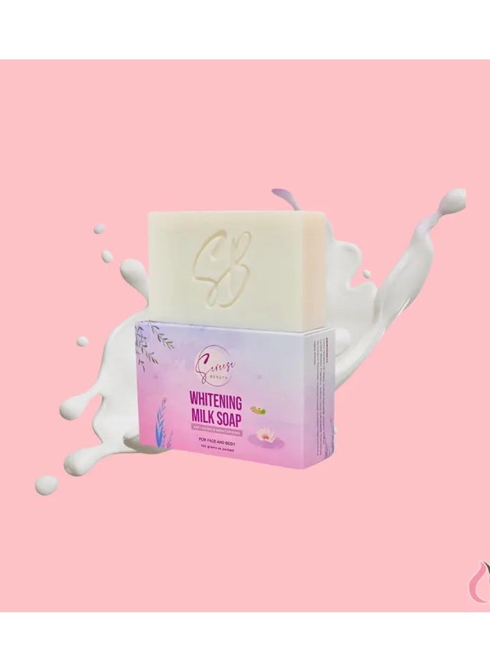 Sereese BEAUTY Sereese Beauty Milk Soap Niacinamide for Brightening Bubble Gum Scent, 100g  - Image 1