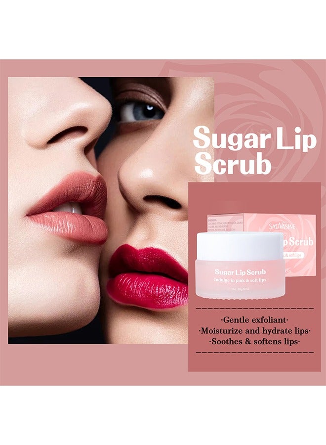 SAUVASINE Sugar Lip Scrub- Brown Sugar Lip Lightening Scrub，Lip Exfoliator and Moisturizer For Dry Chapped Lips 20g - Image 2