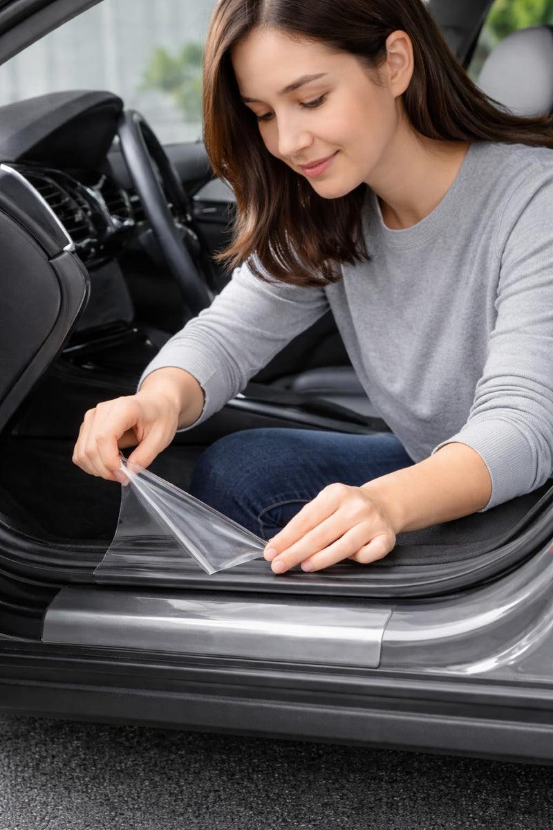 Bapna Clear Surface Protection Film Tape 72 mm x 50 Meter with Translucent Polyester Release Liner | Residue-Free Removal for Car, Laptop, Glass, Furniture & Hard Surfaces - Image 5