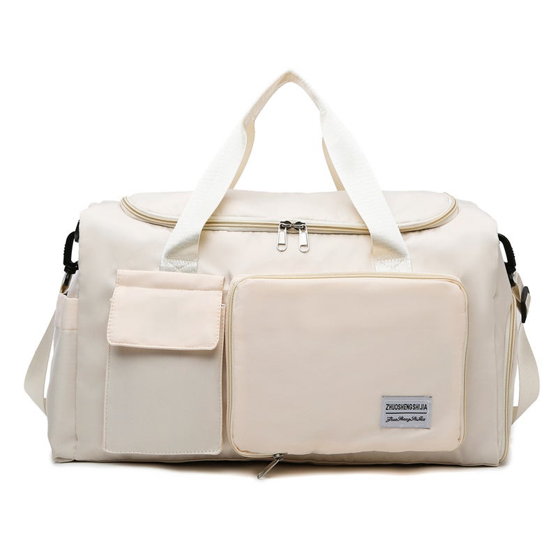 Large Capacity Travel Duffel Bag with Wet/Dry Separation, Shoe Compartment, Foldable - Image 4