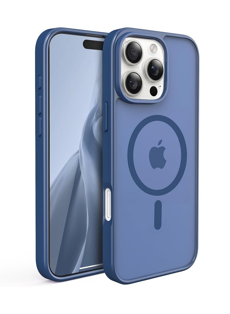 Aookay for iPhone 16 Pro Max Case: [Compatible with MagSafe] [Anti-Fingerprint] [Mil-Grade Drop Protection] [Anti-Scratch] Translucent Matte Slim Thin Shockproof Protective Cover for iPhone 16 Pro Max (Royal Blue) - Image 1
