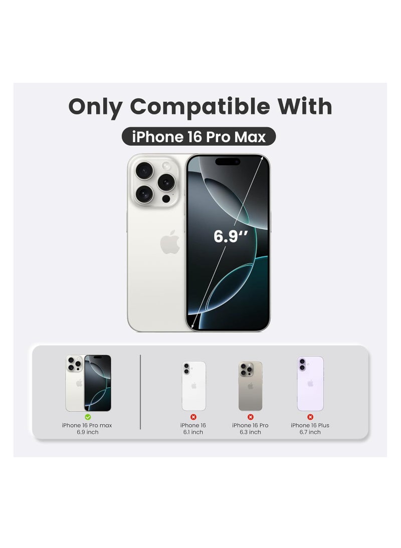 Aookay for iPhone 16 Pro Max Case: [Compatible with MagSafe] [Anti-Fingerprint] [Mil-Grade Drop Protection] [Anti-Scratch] Translucent Matte Slim Thin Shockproof Protective Cover for iPhone 16 Pro Max (Royal Blue) - Image 2