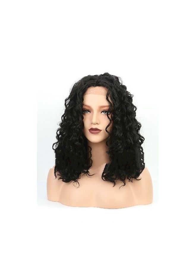 NIBEMINENT Fashionable Curly Wig Black - Image 1