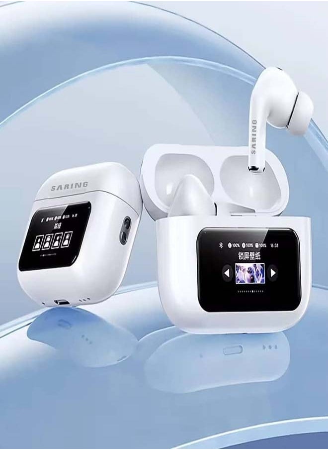 SARING - Saring wireless bluetooth headphones long battery lift 40 hours music playback 3hours with10 minutes charge small and comfortable dustproof from saring SN-007 - Image 1