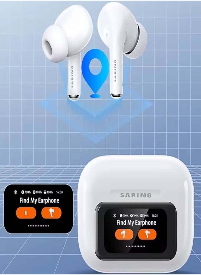 SARING - Saring wireless bluetooth headphones long battery lift 40 hours music playback 3hours with10 minutes charge small and comfortable dustproof from saring SN-007 - Image 1