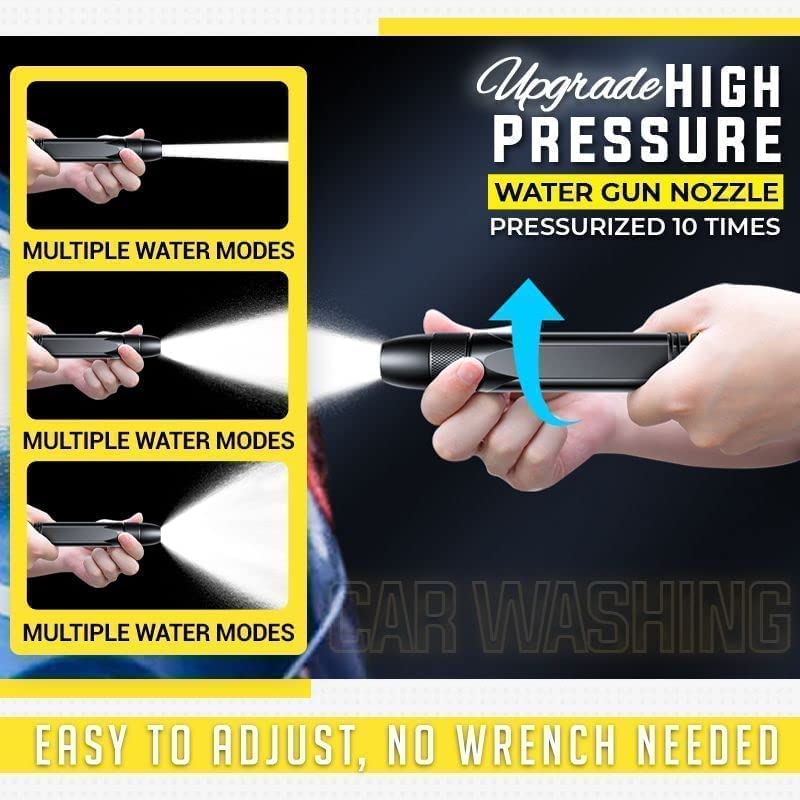 Kitssential Brass Water Spray Nozzle Water Spray Gun, Car Wash Nozzle, High Pressure Nozzle Spray Water Gun, Water Jet Hose Nozzles Pipe For Gardening, Bike,Car Wash,Window Cleaning (Black Pen Nozzle) - Image 2
