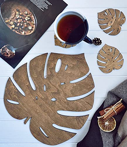 Tum Tum Bamboo Trivet Mat Set Multi Function Kitchen Bamboo and Wood Non-Slip Insulation Table Mat Hot Pads Tool for Hot Dishes/Pot/Bowl/Teapot/Coaster/Hot Pot Holders. (Wood, 19 * 19 6 pcs) - Image 5