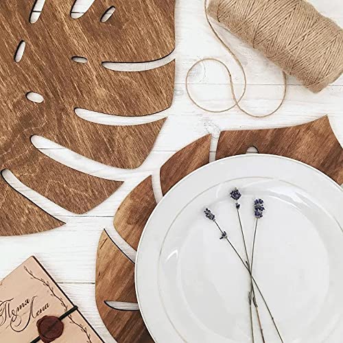 Tum Tum Bamboo Trivet Mat Set Multi Function Kitchen Bamboo and Wood Non-Slip Insulation Table Mat Hot Pads Tool for Hot Dishes/Pot/Bowl/Teapot/Coaster/Hot Pot Holders. (Wood, 19 * 19 6 pcs) - Image 4