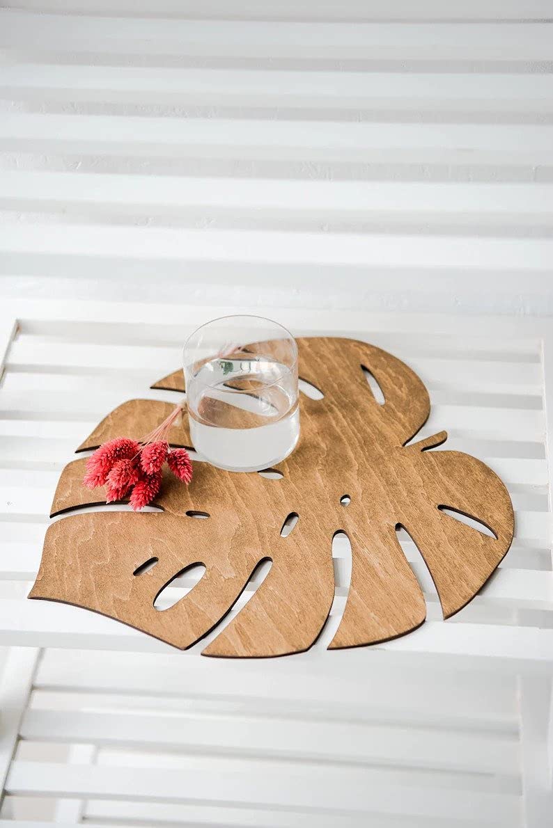Tum Tum Bamboo Trivet Mat Set Multi Function Kitchen Bamboo and Wood Non-Slip Insulation Table Mat Hot Pads Tool for Hot Dishes/Pot/Bowl/Teapot/Coaster/Hot Pot Holders. (Wood, 19 * 19 6 pcs) - Image 3