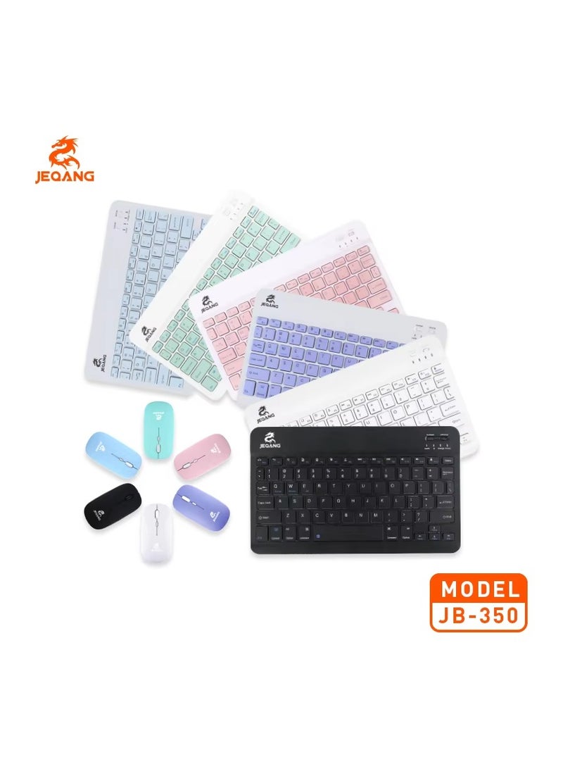 JEQANG JEQANG Bluetooth Rechargeable Keyboard And Mouse Black JB 350 - Image 3