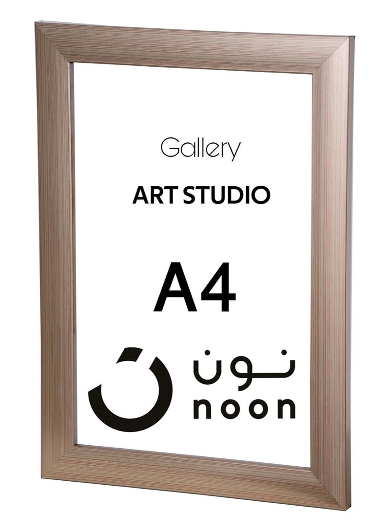 إطار صورة A4، جداري، ٢٠×٣٠ سم (ذهبي فاتح)
