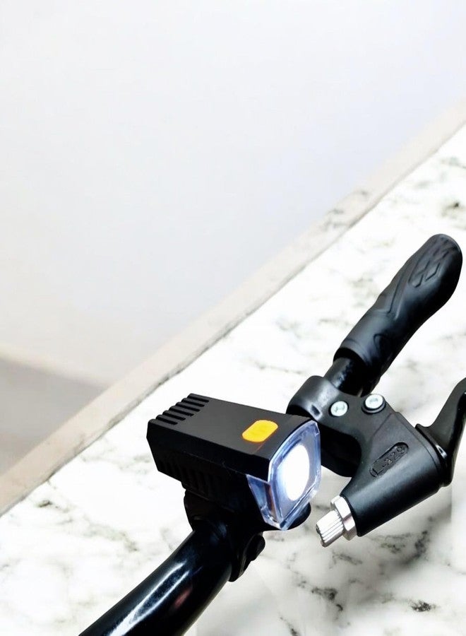 CYIDER Cycle Light Rechargeable - Waterproof Front Cycle Light | High Bright LED Bicycle Light for Kids & Adults | Anti-Glare, 3 Modes - USB Type-C Rechargeable (Black) - Image 3
